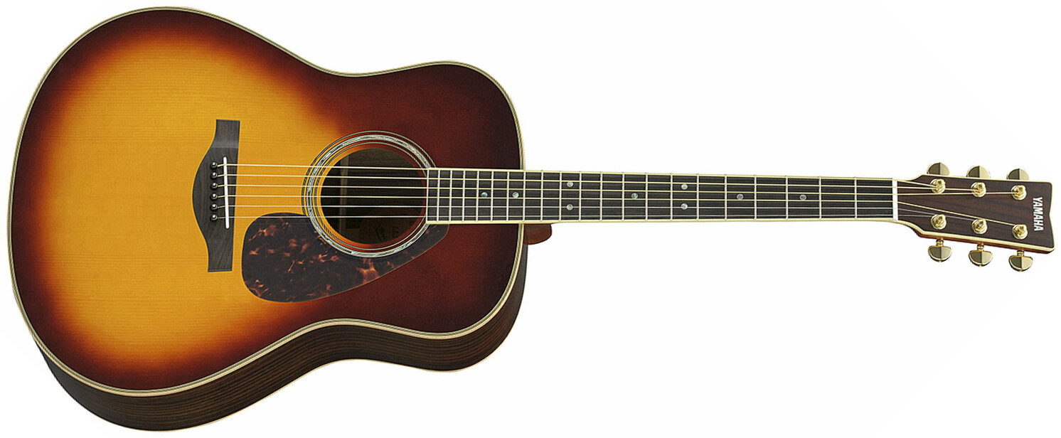 Yamaha Ll16 Are Jumbo Epicea Palissandre Eb - Brown Sunburst - Elektro-akoestische gitaar - Main picture