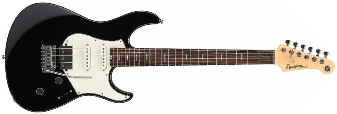 Yamaha Pacifica Standard Plus Pacs+12 Trem Hss Rw - Black - Elektrische gitaar in Str-vorm - Main picture