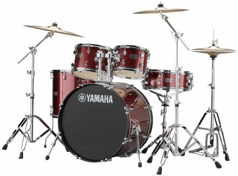Yamaha Rydeen Stage 22 + Cymbales - 4 FÛts - Burgundy Glitter - Fusion drumstel - Main picture