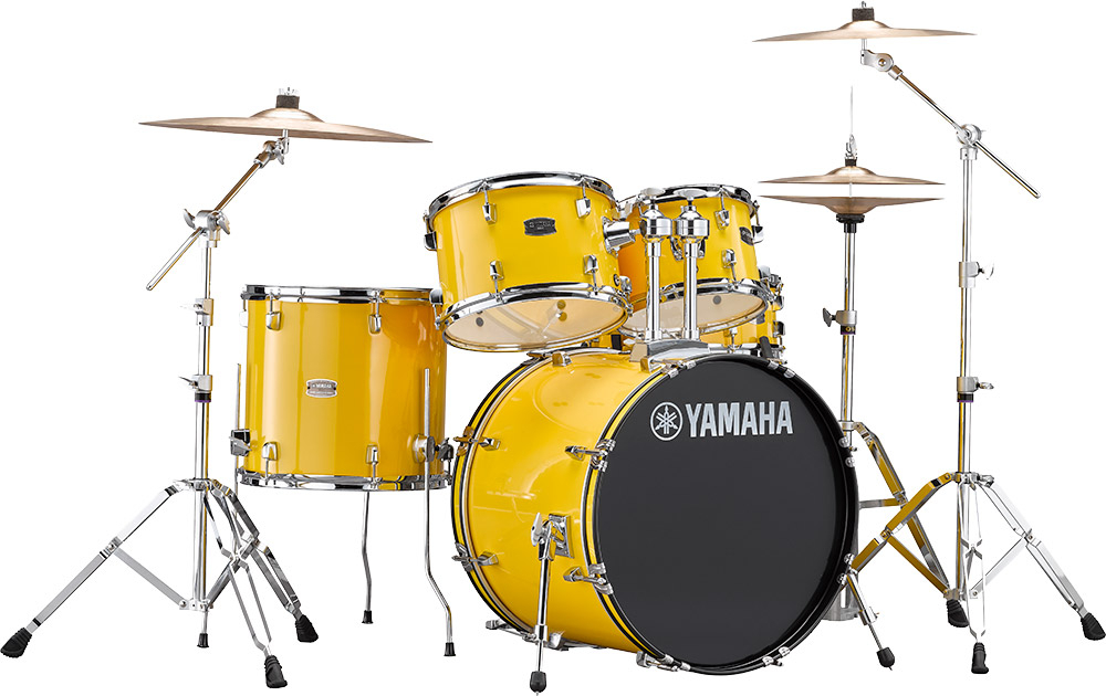 Yamaha Rydeen Stage 22 + Cymbales - 4 FÛts - Mellow Yellow - Stage drumstel - Main picture