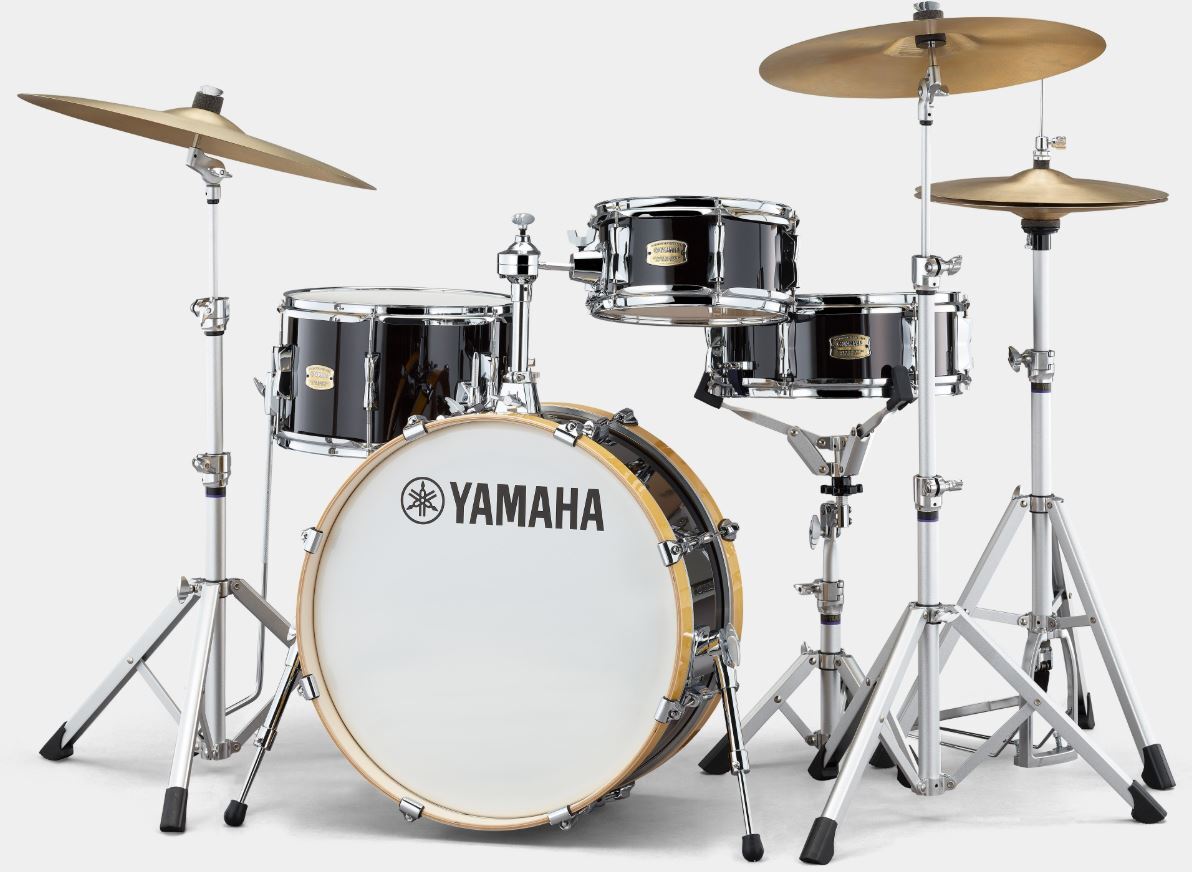 Yamaha Stage Custom Hip 20 Raven Black 20 10 13 + Cc 13x5 - 4 FÛts - Jazz drumstel - Main picture