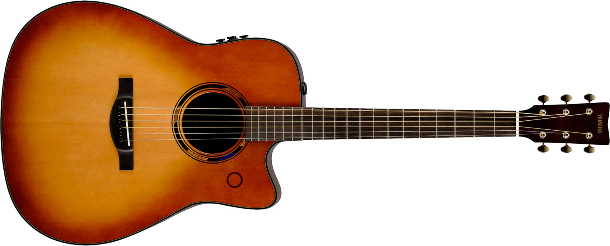 Yamaha Tag3c Transacoustic Dreadnought Cw Epicea Acajou Eb - Sand Burst - Folk gitaar - Main picture