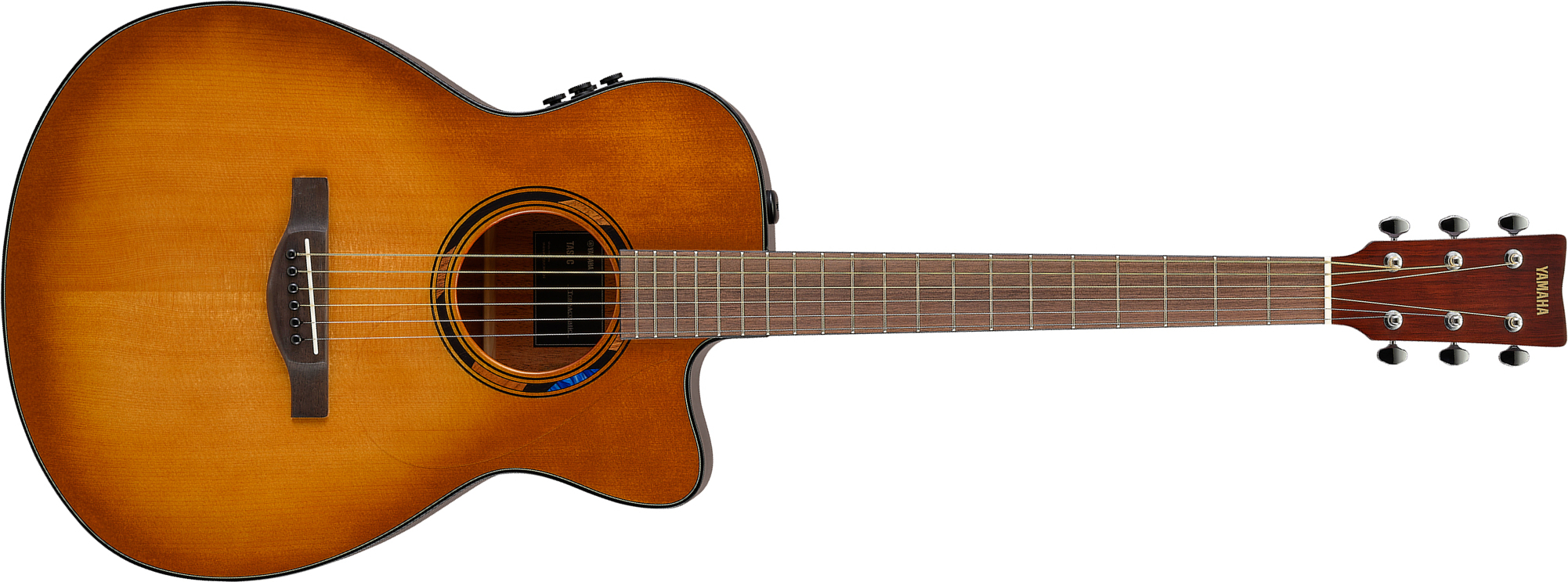 Yamaha Tas1c Transacoustic Concert Epicea Acajou Noy - Sand Burst - Folk gitaar - Main picture