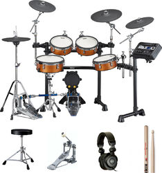 Drum promo set Yamaha DTX8K-X REAL WOOD Bundle Complet - X-HP1 + DS550U + FP2710A + VIC5A