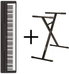 Draagbaar digitale piano Yamaha P-45 black + Stand Premium - Black