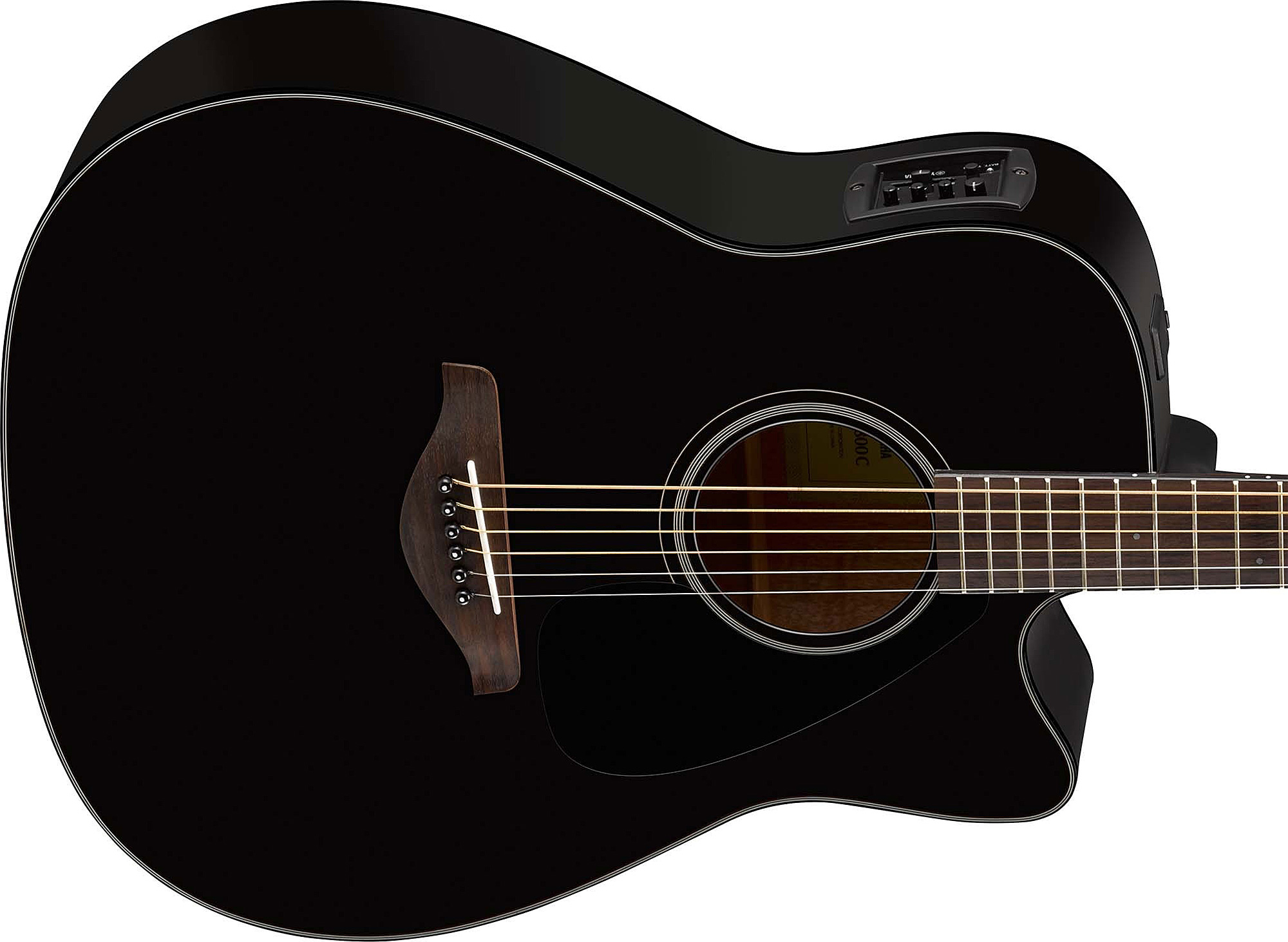 Yamaha Fgx800c Bl Dreadnought Cw Epicea Nato 2016 - Black - Elektro-akoestische gitaar - Variation 2