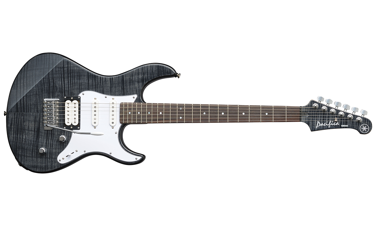 Yamaha Pacifica 212vfm Translucent Black - Elektrische gitaar in Str-vorm - Variation 1
