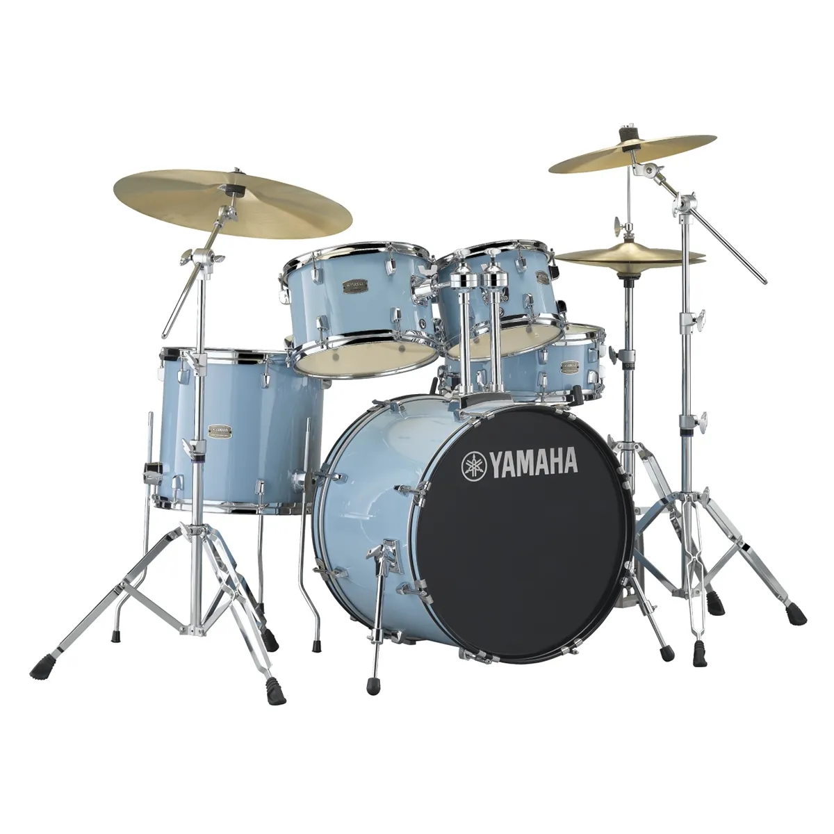 Yamaha Rydeen Fusion 20'' + Set Cymbale Paiste 101 - 5 FÛts - Gloss Pale Blue - Fusion drumstel - Variation 3