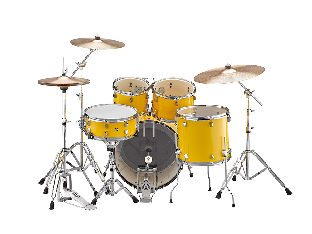 Yamaha Rydeen Stage 22 + Cymbales - 4 FÛts - Mellow Yellow - Stage drumstel - Variation 1