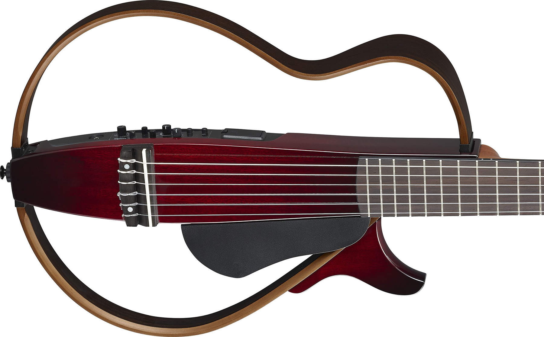 Yamaha Silent Guitar Slg200n Nylon String Cw Rw - Crimson Red Burst - Klassieke gitaar 4/4 - Variation 1