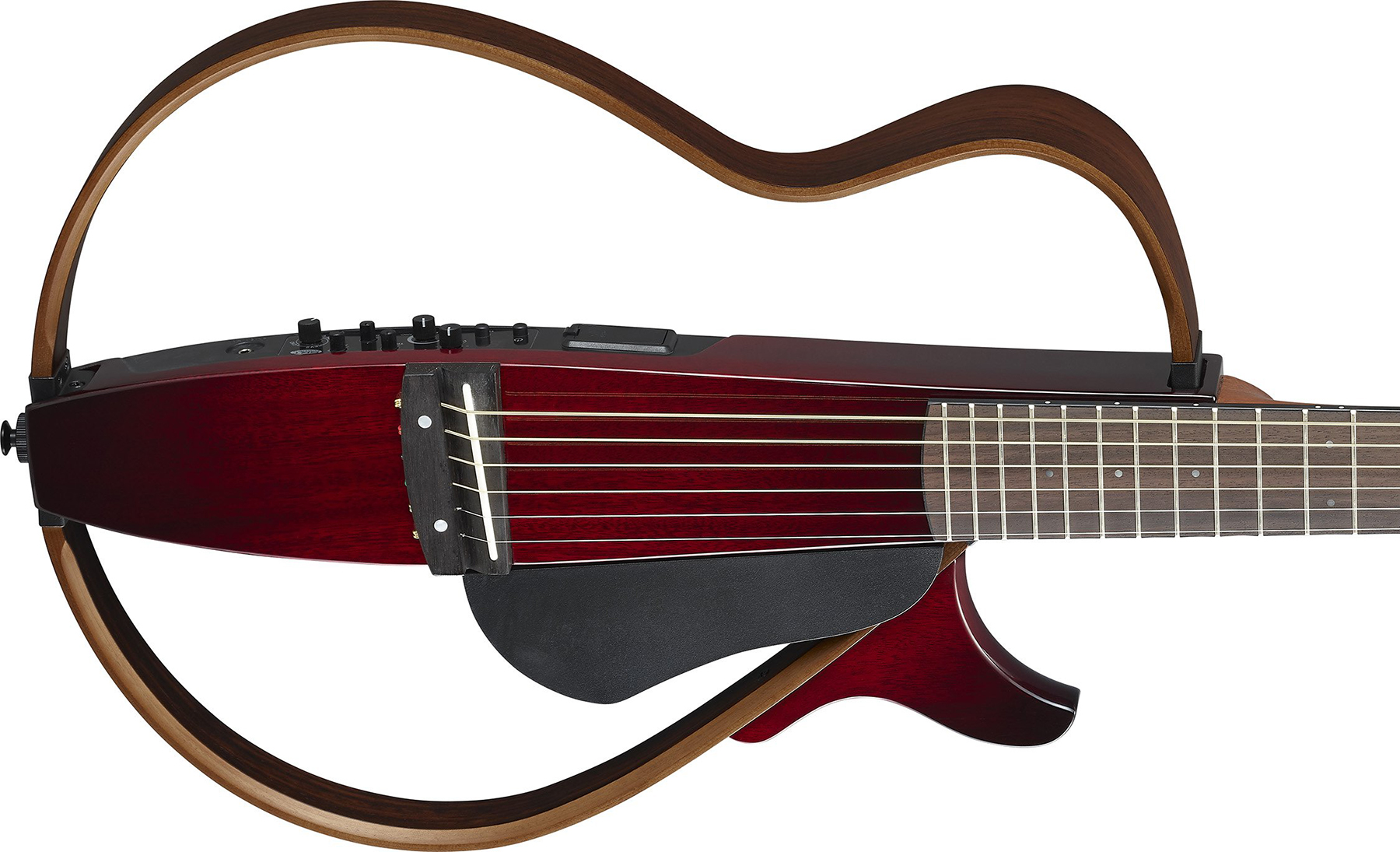 Yamaha Silent Guitar Slg200s Steel String Cw Rw - Crimson Red Burst - Western reisgitaar - Variation 1