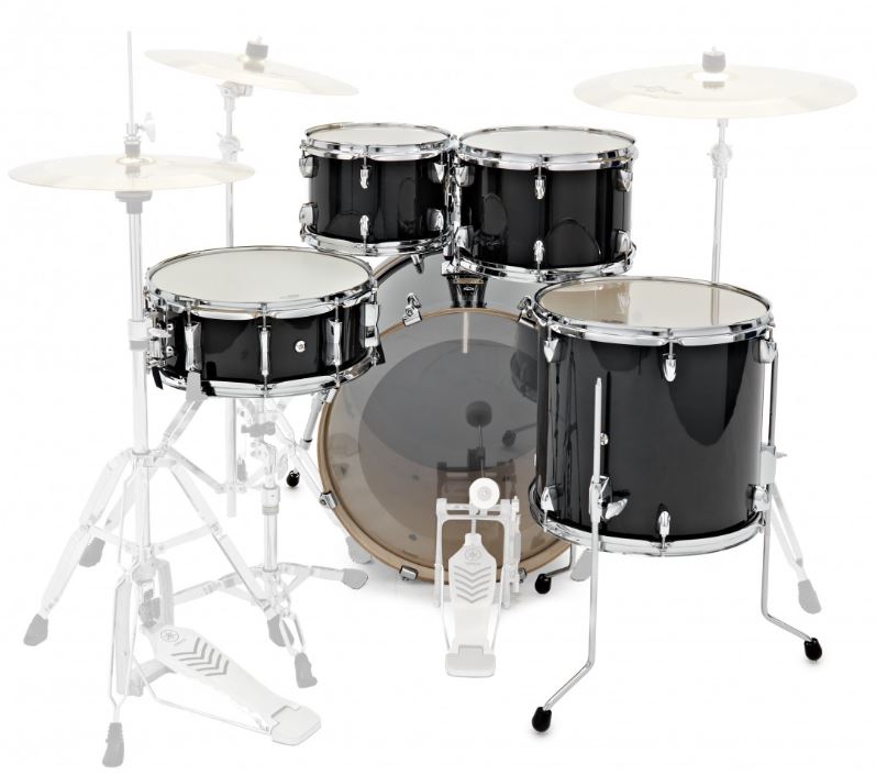Yamaha Stage Custom Birch 20/10/12/ft14 - 5 FÛts - Raven Black - Stage drumstel - Variation 2
