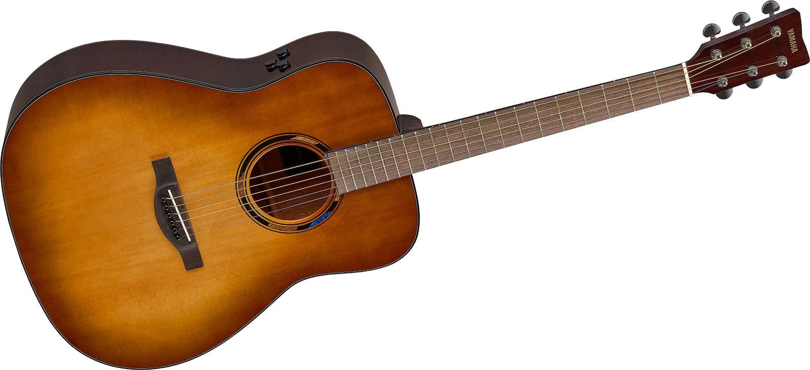 Yamaha Tag1e Transacoustic Dreadnought Epicea Acajou Noy - Sand Burst - Folk gitaar - Variation 1