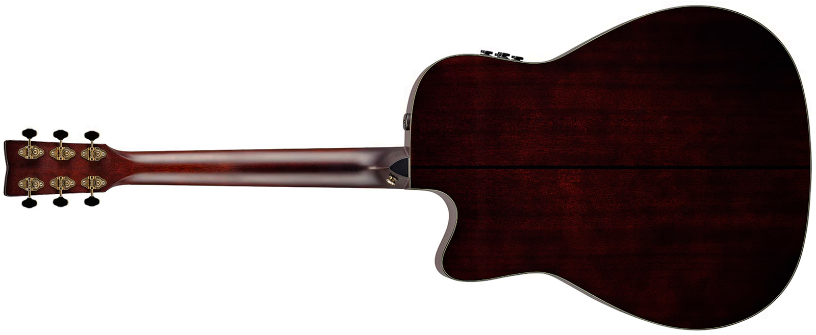 Yamaha Tag3c Transacoustic Dreadnought Cw Epicea Acajou Eb - Natural - Folk gitaar - Variation 2