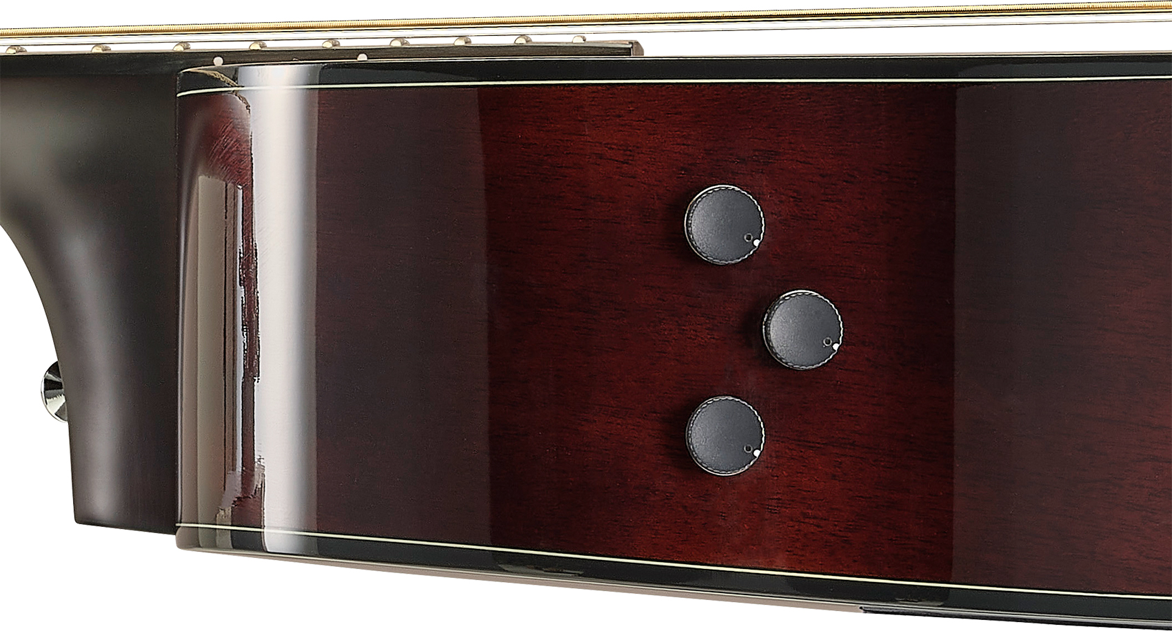 Yamaha Tas1e Transacoustic Concert Epicea Acajou Noy - Sand Burst - Folk gitaar - Variation 4