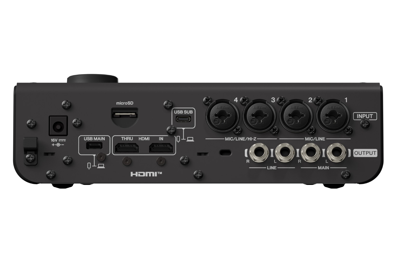 Yamaha Urx 44v Black - USB audio-interface - Variation 3