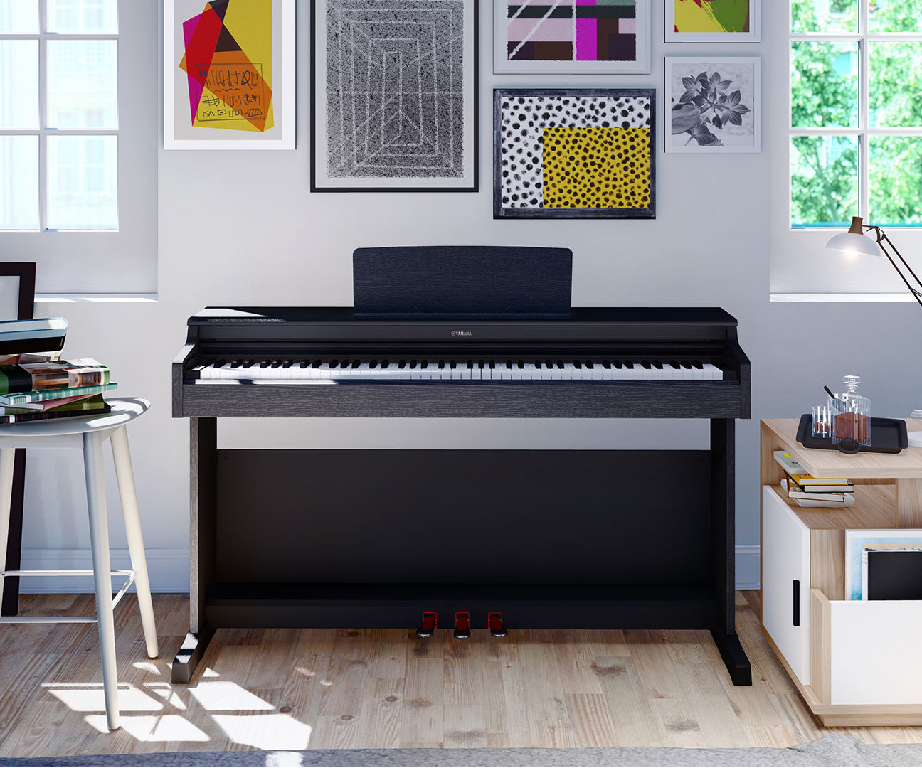 Yamaha Ydp-164 Arius - Black - Digitale piano met meubel - Variation 2