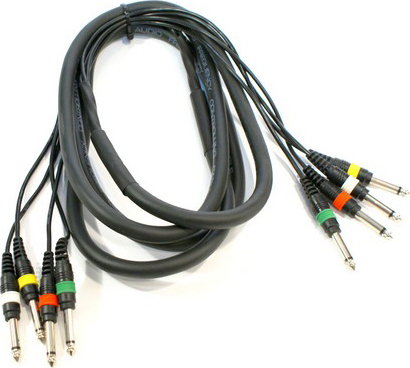 Yellow Cable Mu01 4 Jack Mono Vers 4 Jack Mono 3m - Multi-paar kabel - Main picture