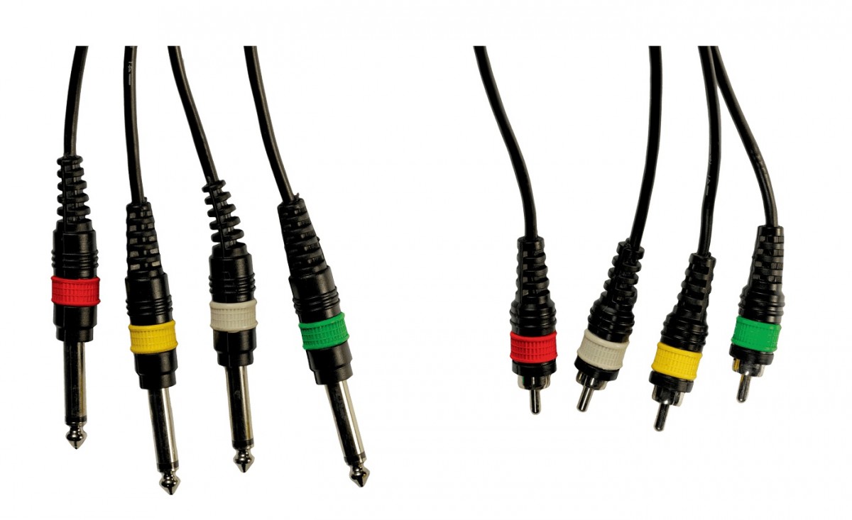 Yellow Cable Mu01 4 Jack Mono Vers 4 Jack Mono 3m - Multi-paar kabel - Variation 1