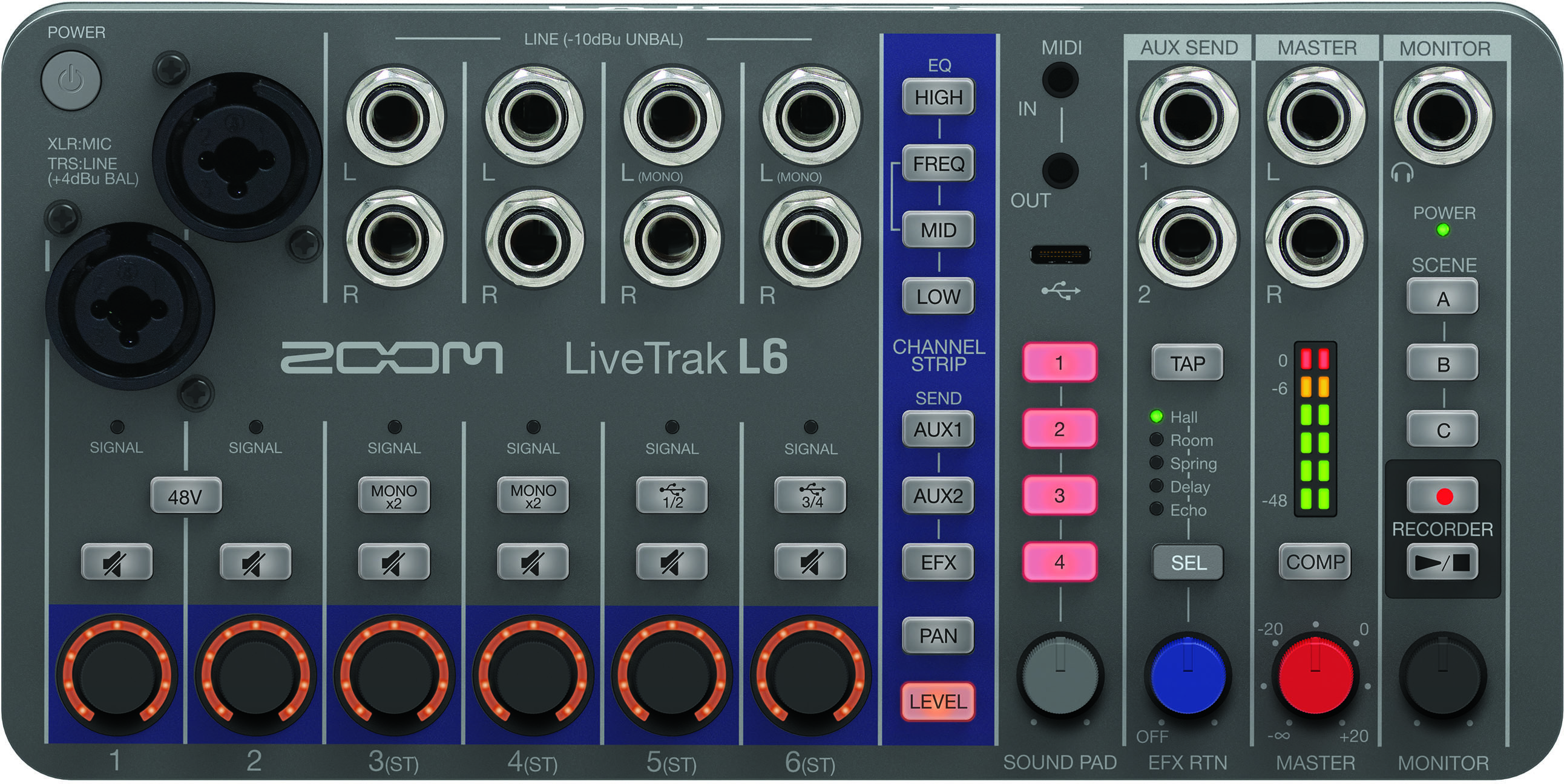 Zoom Livetrak L6 - Analoge Mengtafel - Main picture