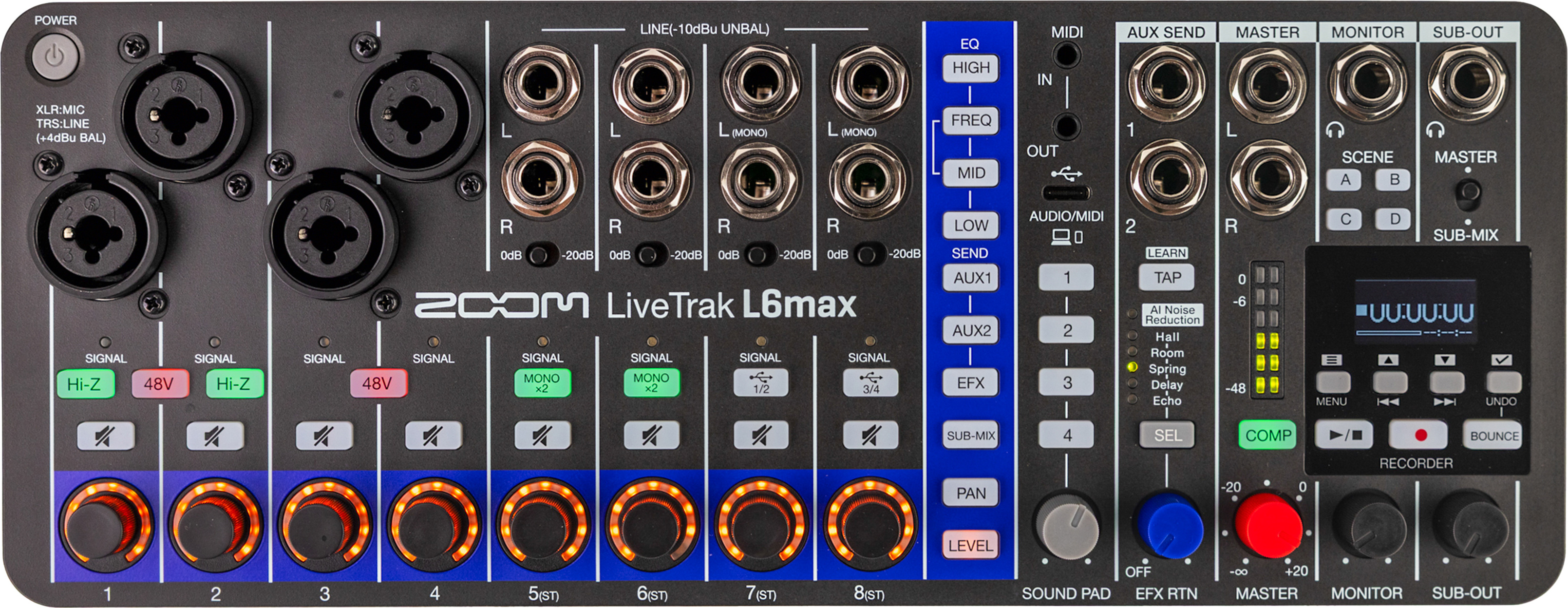 Zoom Livetrak L6max - Analoge Mengtafel - Main picture