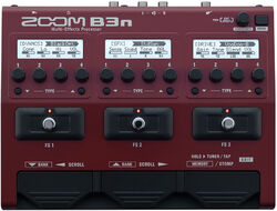 Multi-effecten pedaal voor bas Zoom B3n Bass Multi-Effects